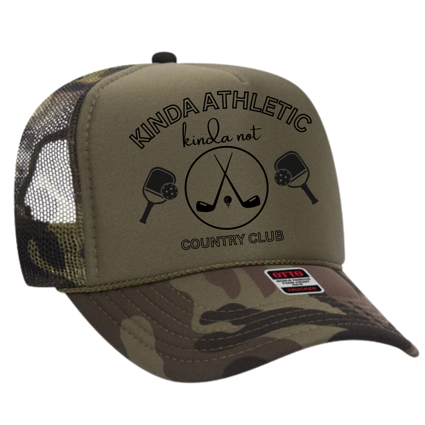 Kinda Athletic Kinda Not Country Club Trucker Hat