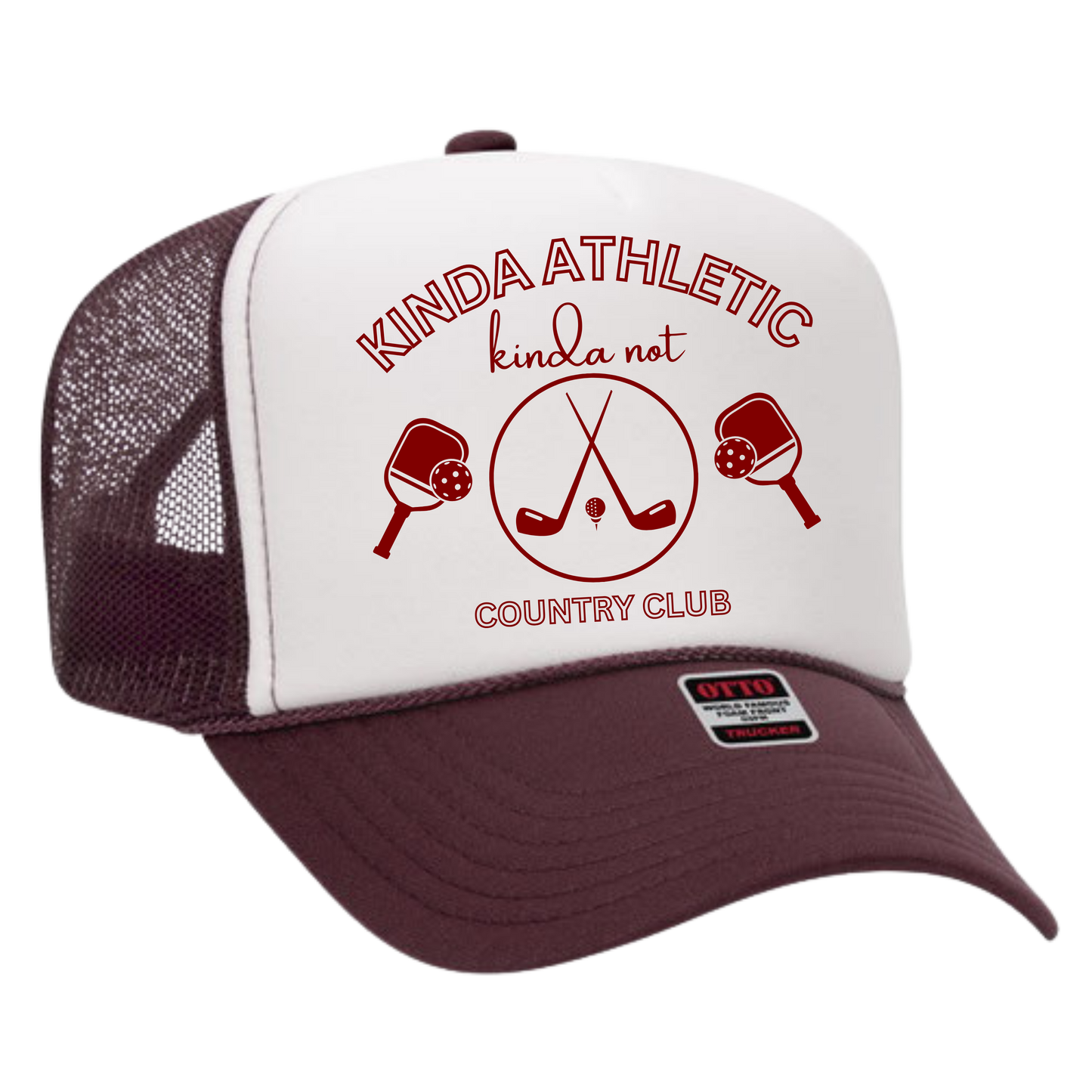 Kinda Athletic Kinda Not Country Club Trucker Hat