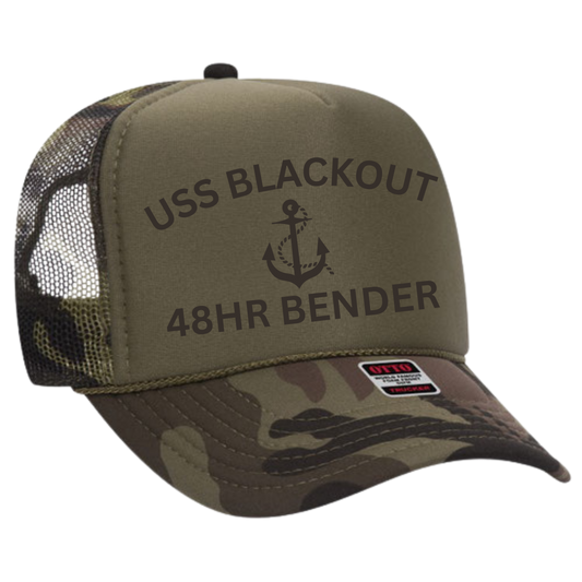 USS Blackout Trucker Hat