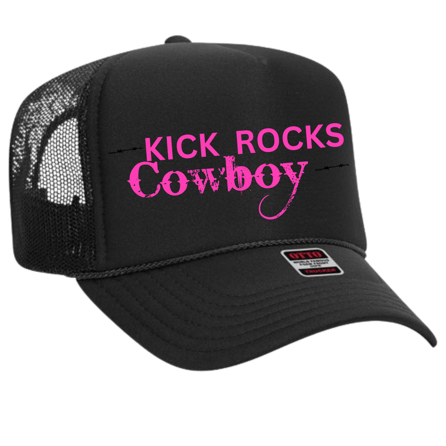 Kick Rocks Cowboy Trucker Hat