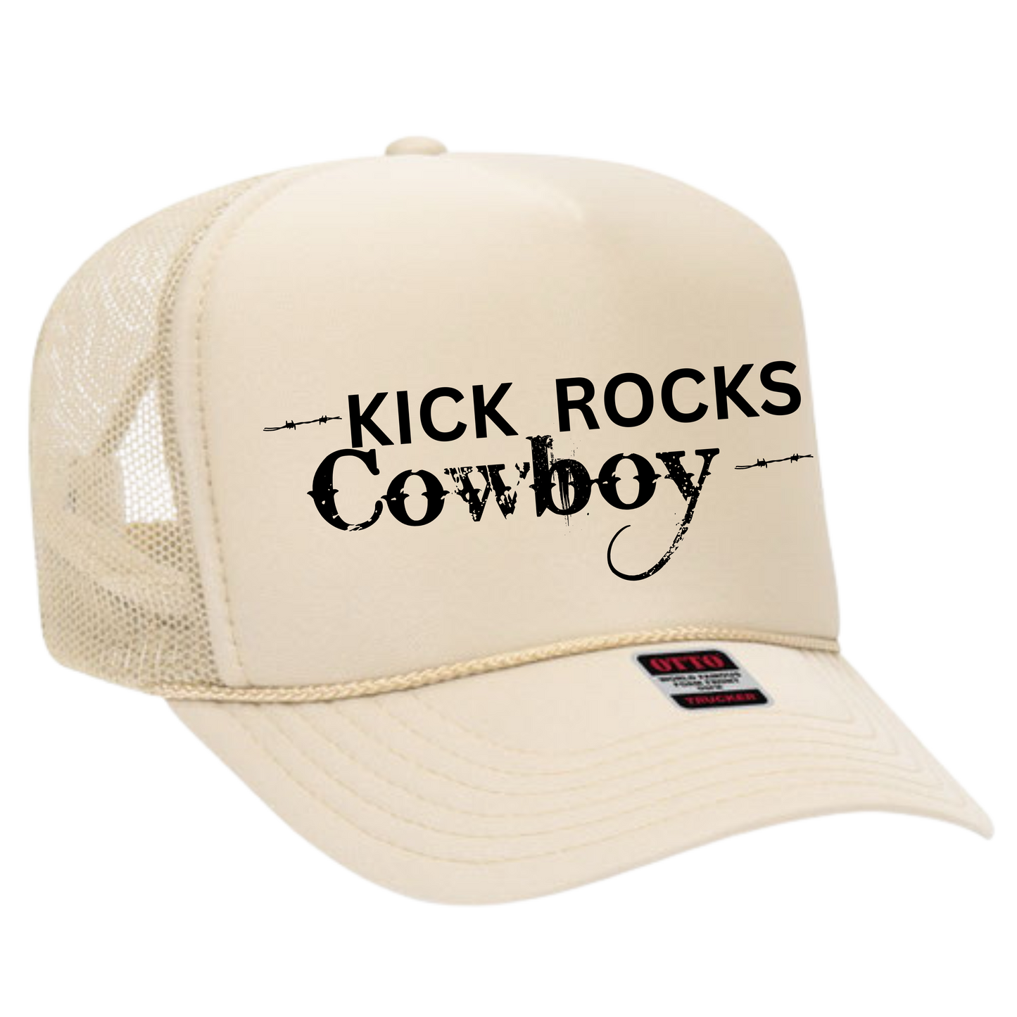 Kick Rocks Cowboy Trucker Hat