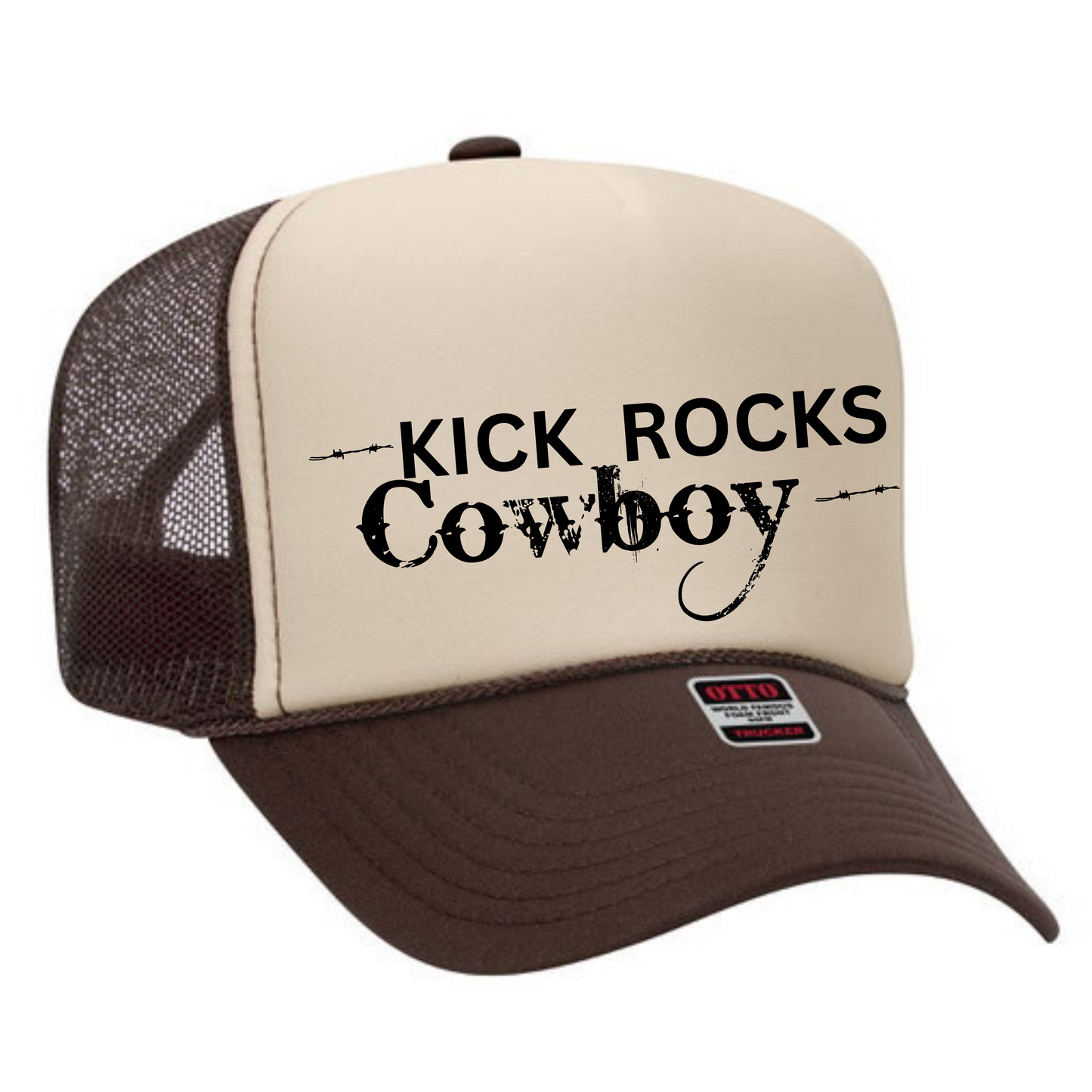 Kick Rocks Cowboy Trucker Hat