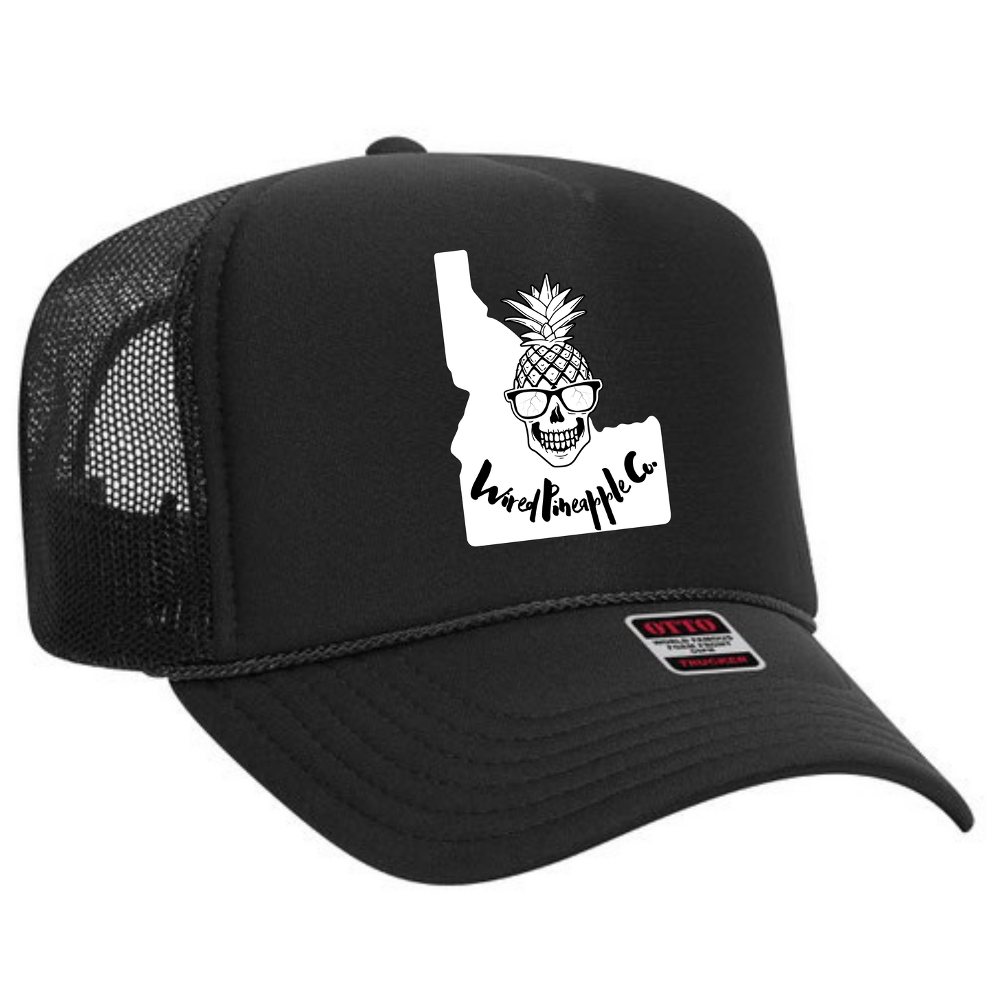 Wired Pineapple Co Idaho White Trucker Hat