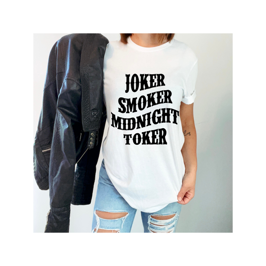 Joker Smoker Midnight Toker Tshirt