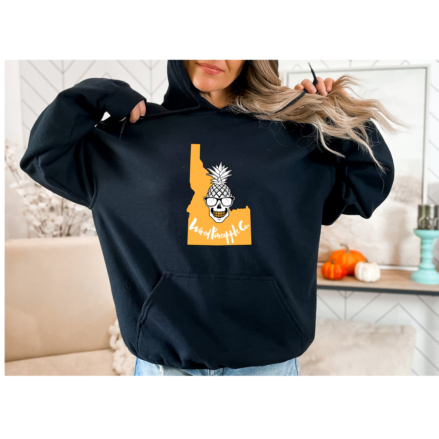 Wired Pineapple Co Idaho Orange Hoodie