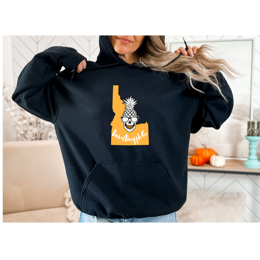 Wired Pineapple Co Idaho Orange Hoodie