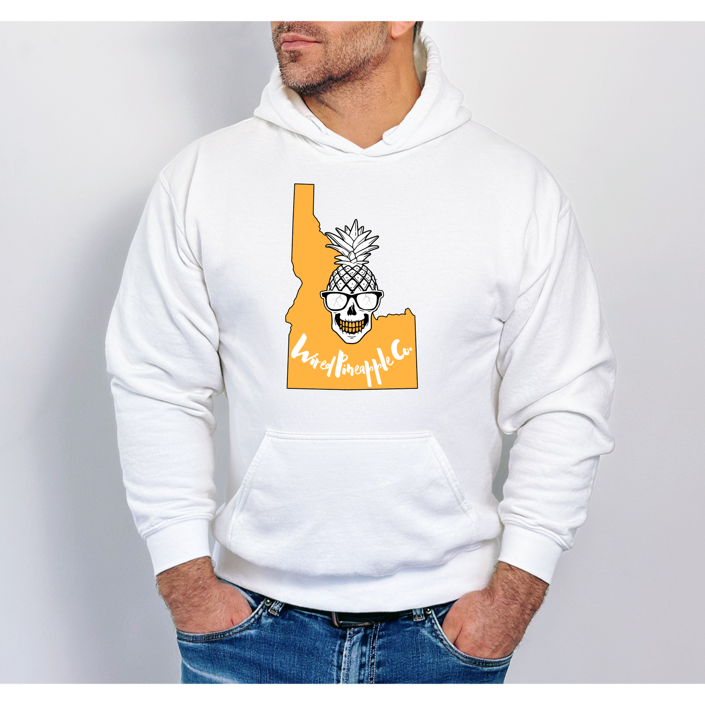 Wired Pineapple Co Idaho Orange Hoodie