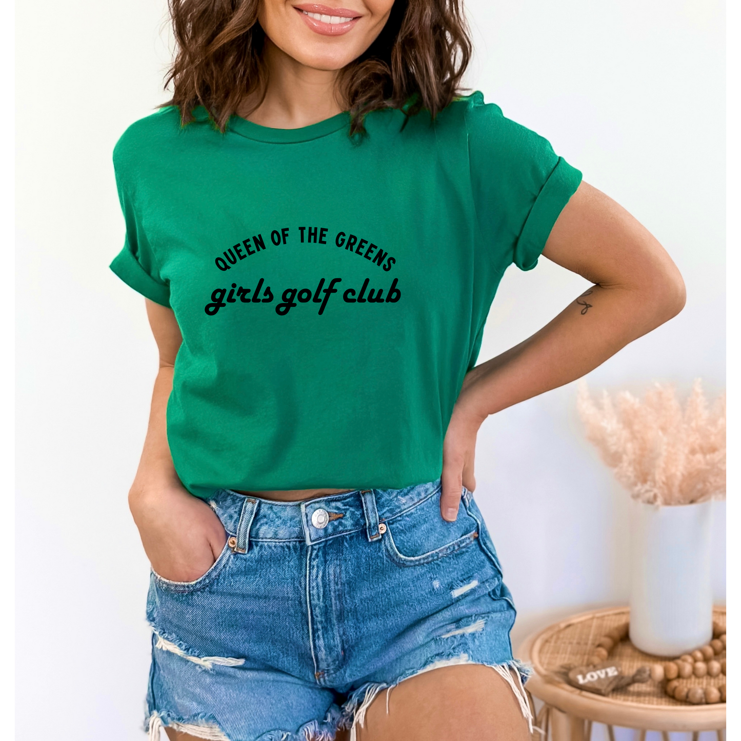 Queen of the Greens Girls Golf Club Tshirt