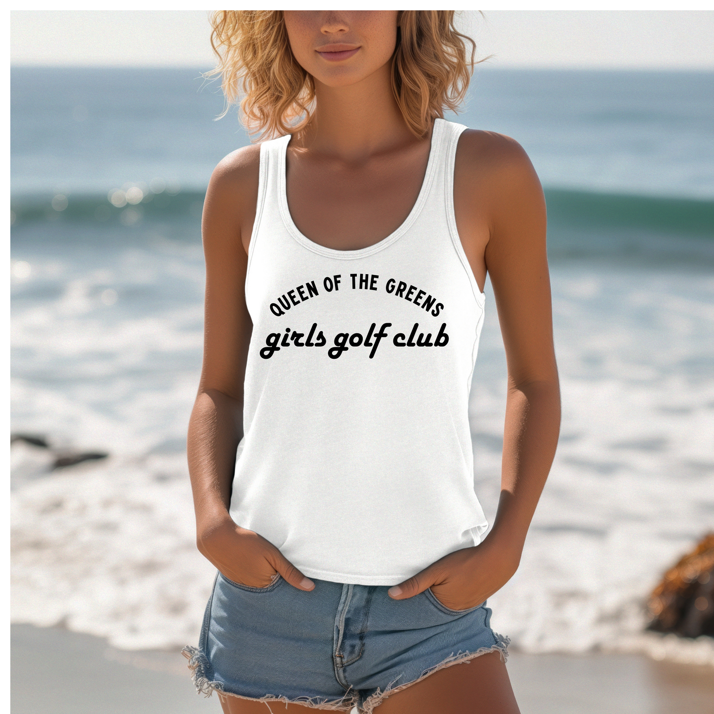 Queen of the Greens Girls Golf Club Tank