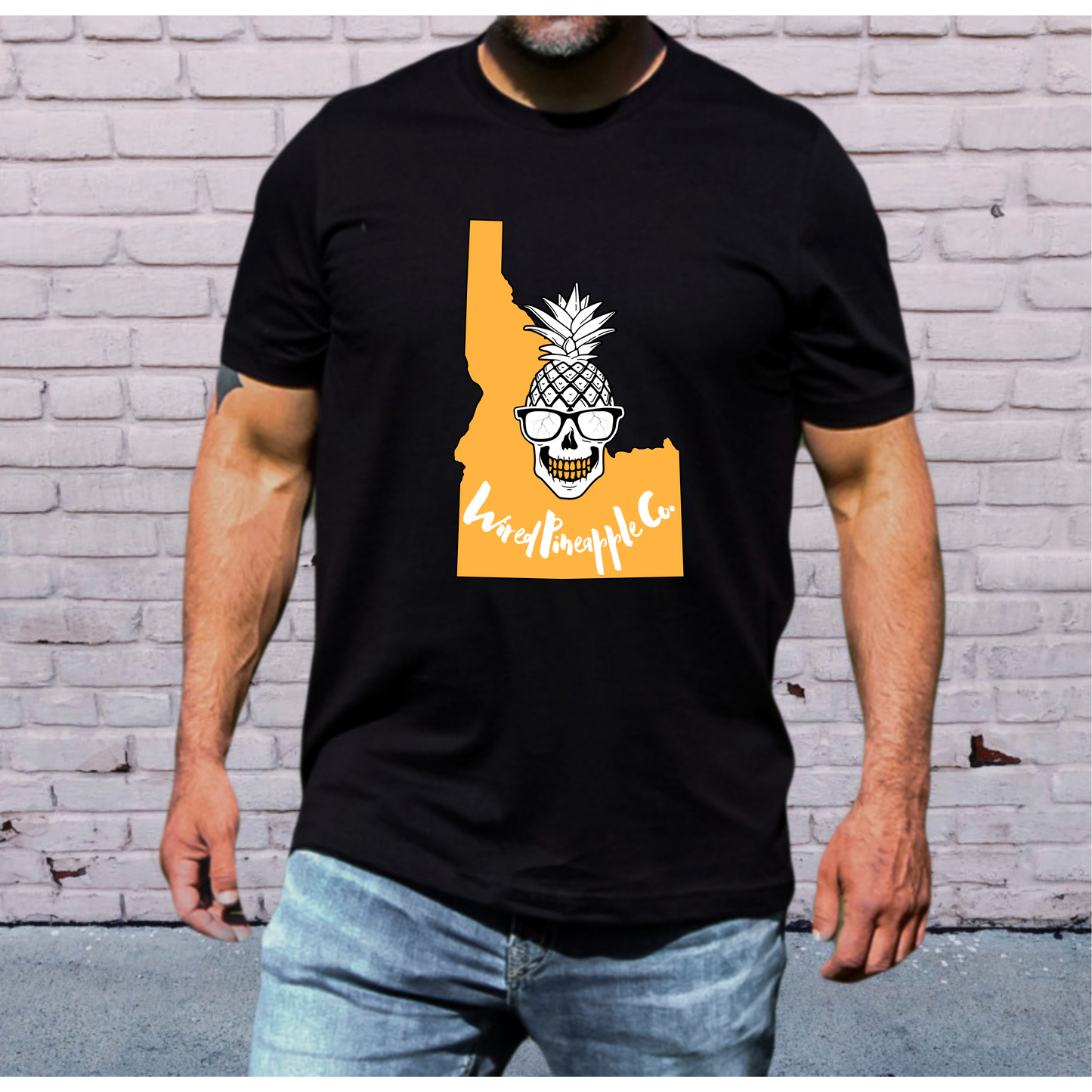 Wired Pineapple Co Idaho Orange Tshirt