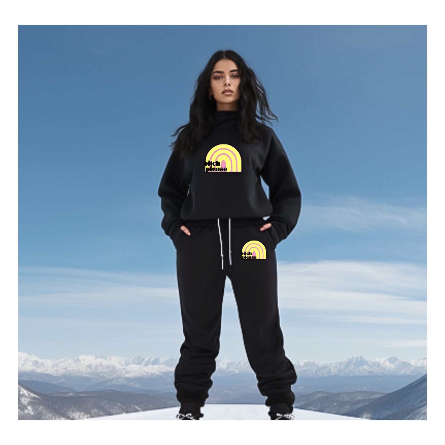 Bitch Please Hoodie Jogger Set