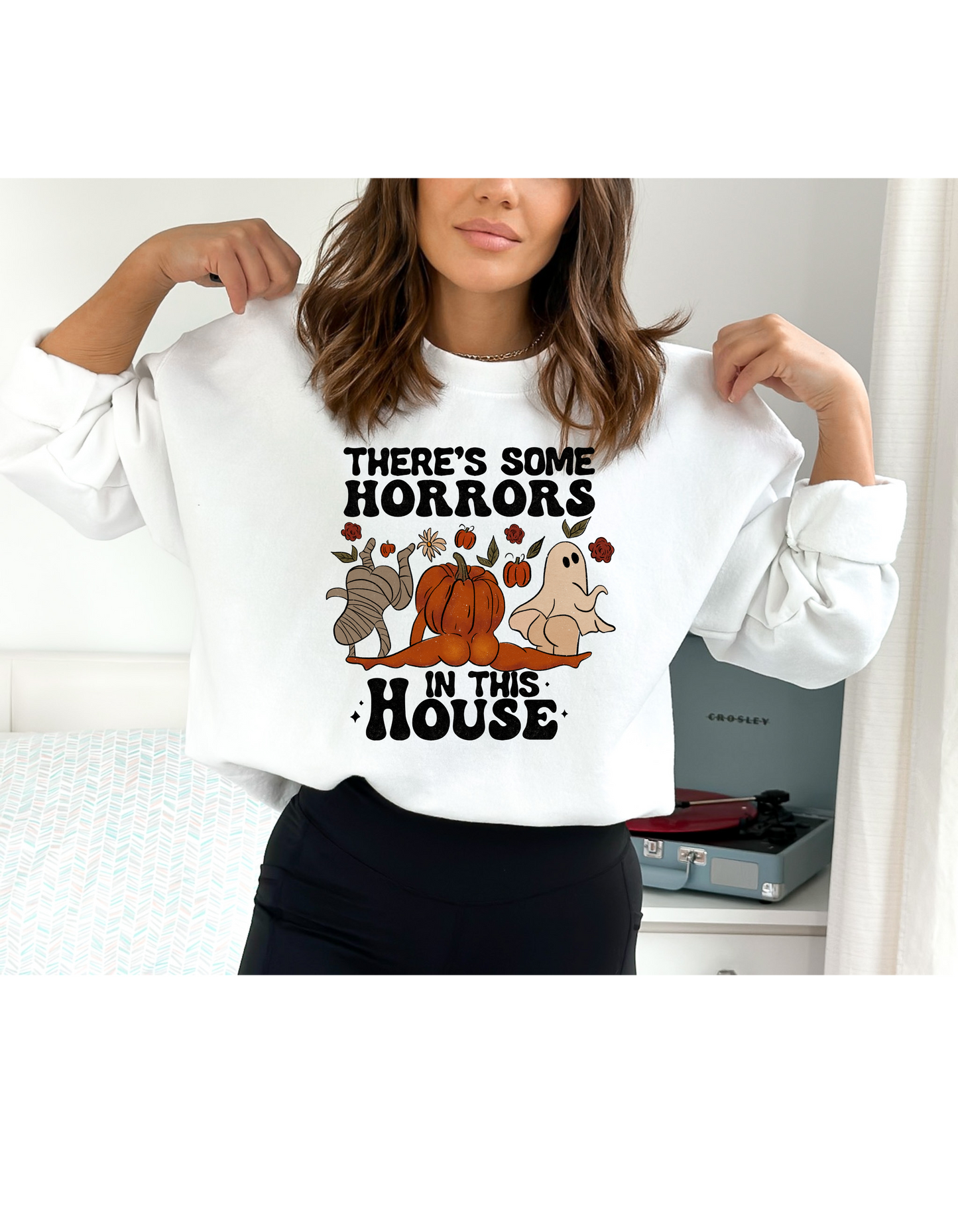 There's some Horrors in the House Crew Sweatshirt