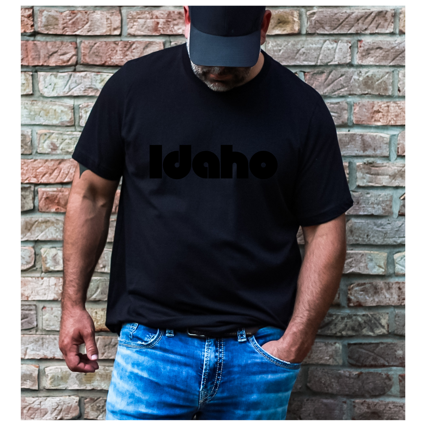 Idaho Black on Black Tshirt