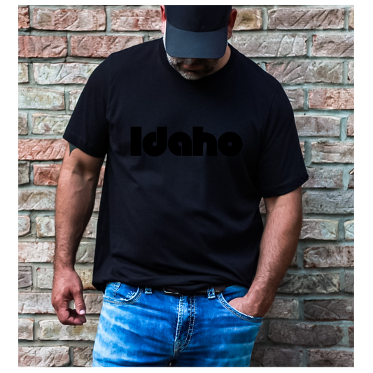 Idaho Black on Black Tshirt