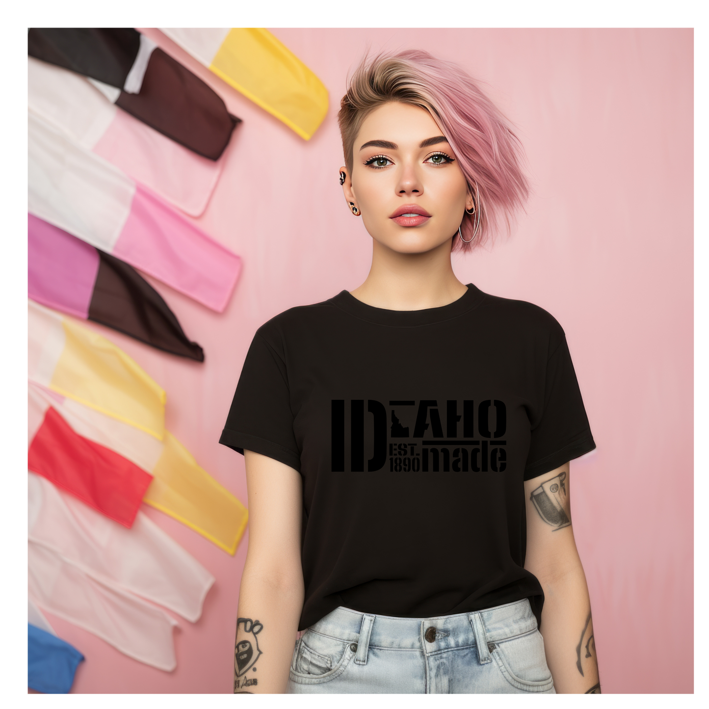 Idaho Black on Black Tshirt