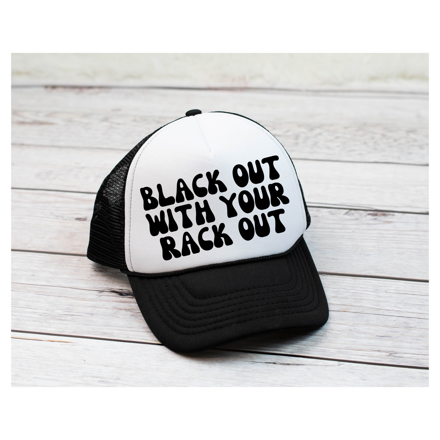 Black Out Trucker Hat